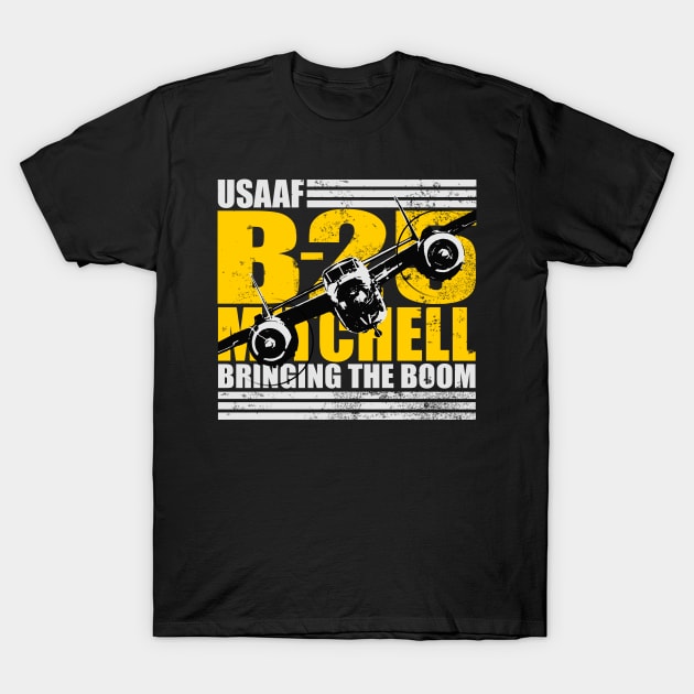 B-25 Mitchell (distressed) T-Shirt by TCP